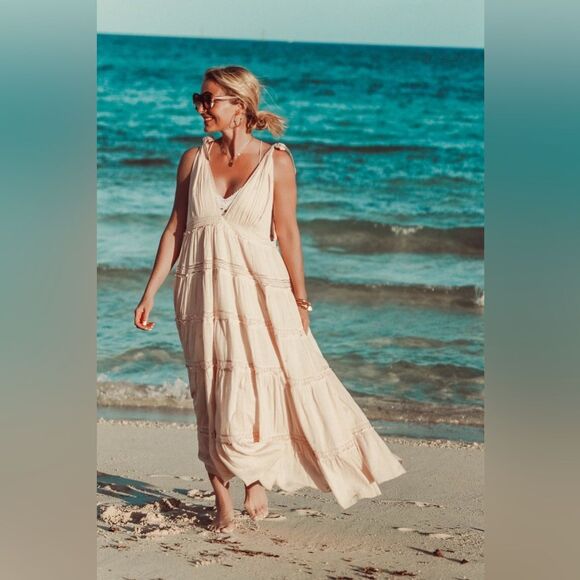 Free People Lily Of The Valley Maxi Dress, Size Small - Picture 7 of 16